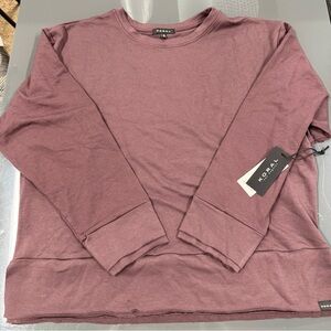 Koral by llana Kugel Pullover Sweatshirt Size M Aubergine
